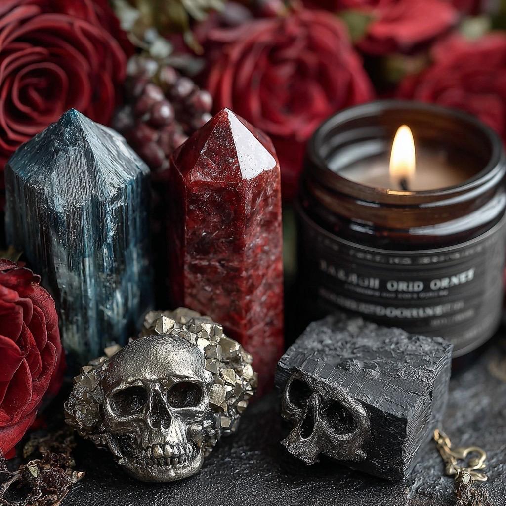 Protection Witch Kit  Banishing Ritual with Obsidian, Labradorite & Pyrite