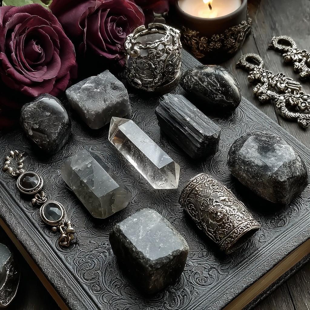Protection Witch Kit  Banishing Ritual with Obsidian, Labradorite & Pyrite