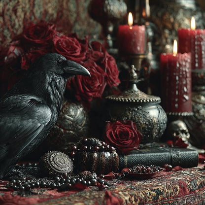 Mystery Gothic Craft Box + DIY Projektset Dunkle Künste Basteln, Hexen-Ephemera, Gothic DIY Kit, HRM Kuratierte Makabre Box