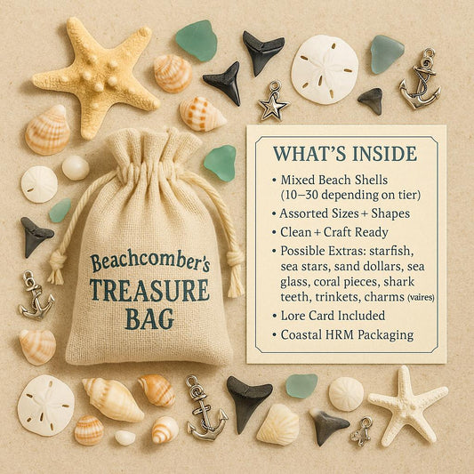 Beach Shell & Real Shark Teeth Mix  Mermaidcore Craft Supplies