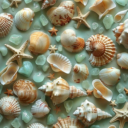 Strandmuscheln & Echte Haizähne Mix  Meerjungfrauen-Core Bastelbedarf
