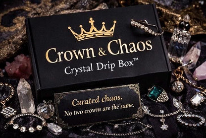 Crystal & Rhinestone Jewelry Box  Gothic Glam, Witchy Sparkle, Curated Chaos Surprise