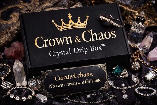 Crystal & Rhinestone Jewelry Box  Gothic Glam, Witchy Sparkle, Curated Chaos Surprise