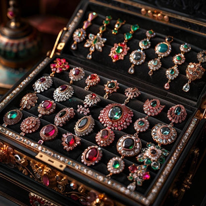 Crystal & Rhinestone Jewelry Box  Gothic Glam, Witchy Sparkle, Curated Chaos Surprise