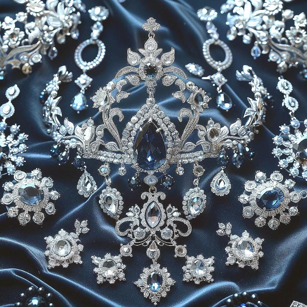 Crystal & Rhinestone Jewelry Box  Gothic Glam, Witchy Sparkle, Curated Chaos Surprise