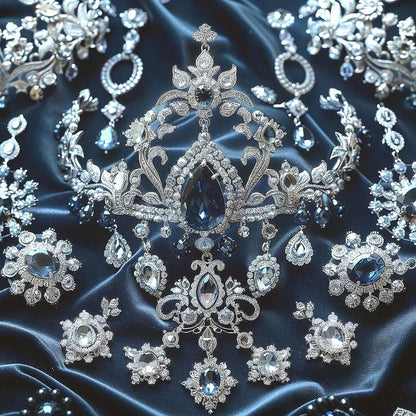 Crystal & Rhinestone Jewelry Box  Gothic Glam, Witchy Sparkle, Curated Chaos Surprise