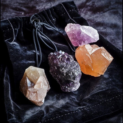 Crystal  Mystery Teaser Bag | Tiny  Stones | Witchy Pocket Crystals | Curated  Gift