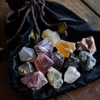 Crystal  Mystery Teaser Bag | Tiny  Stones | Witchy Pocket Crystals | Curated  Gift