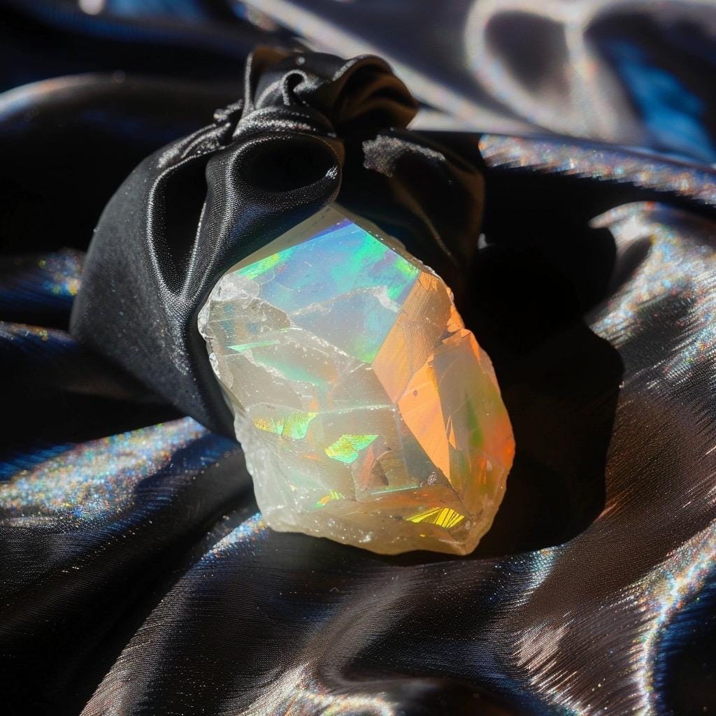 Crystal  Mystery Teaser Bag | Tiny  Stones | Witchy Pocket Crystals | Curated  Gift