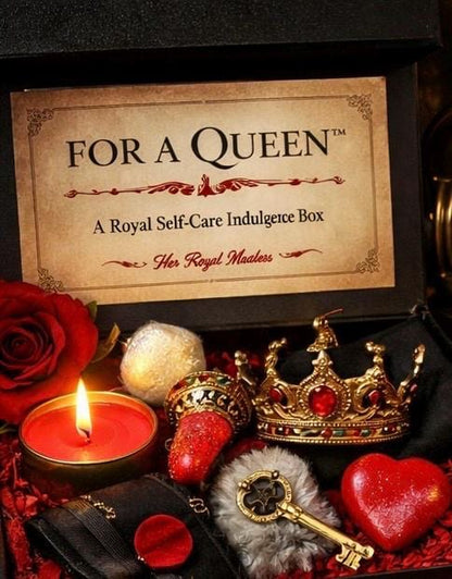 Dark Queen Self Care Box | Royal Pampering Mystery Box | Gothic Luxury Gift | Queen of Hearts Aesthetic | Her Royal Madness