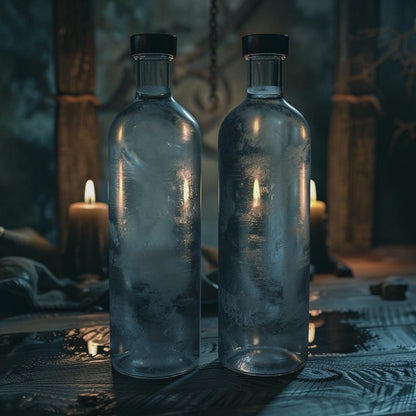 Moon Water Ritual Set | 2 Bottles | Current Lunar Phase | Charged Ritual Water | Witchy Altar Supply | Free US Shipping