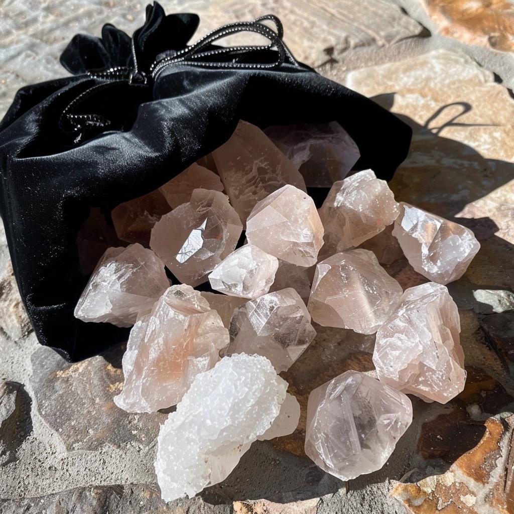 Crystal  Mystery Teaser Bag | Tiny  Stones | Witchy Pocket Crystals | Curated  Gift