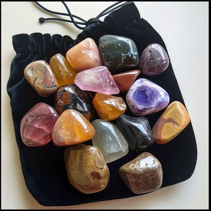 Crystal  Mystery Teaser Bag | Tiny  Stones | Witchy Pocket Crystals | Curated  Gift