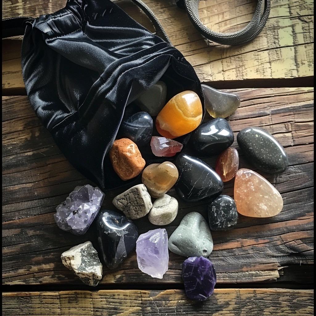 Crystal  Mystery Teaser Bag | Tiny  Stones | Witchy Pocket Crystals | Curated  Gift