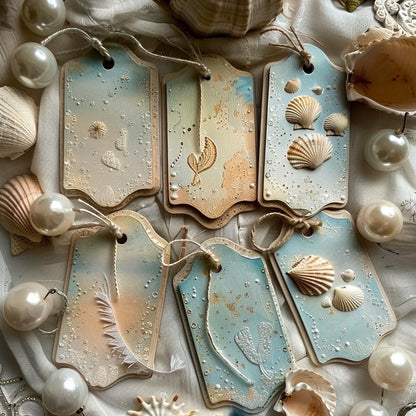 Mermaid Mystery Paper Pack | Whimsical Mermaidcore Scrapbook Paper | Luxury Ocean Junk Journal Pages | Under the Sea Craft Supplies