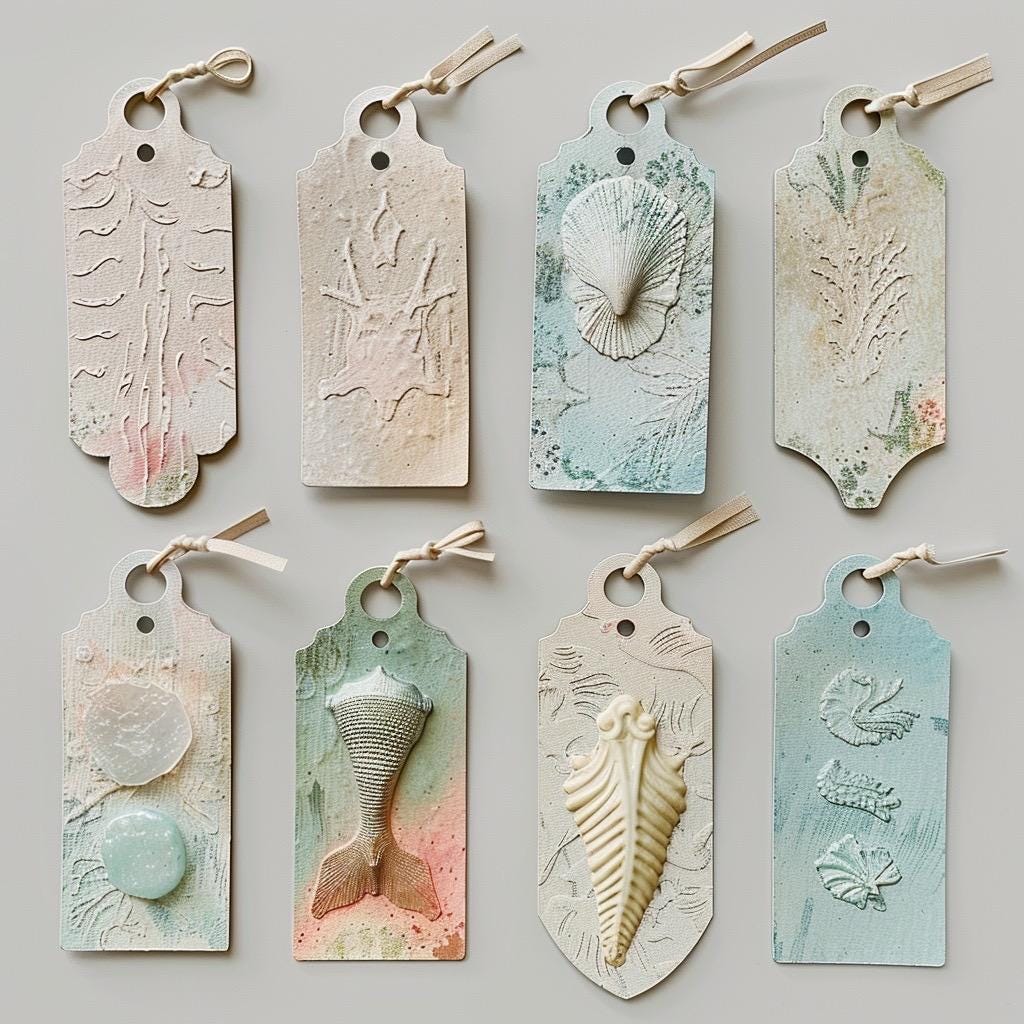 Mermaid Mystery Paper Pack | Whimsical Mermaidcore Scrapbook Paper | Luxury Ocean Junk Journal Pages | Under the Sea Craft Supplies