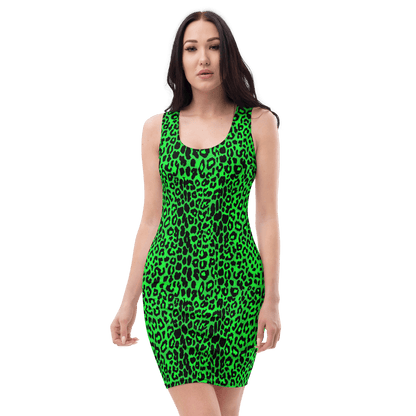 Lime Leopard Bodycon Dress