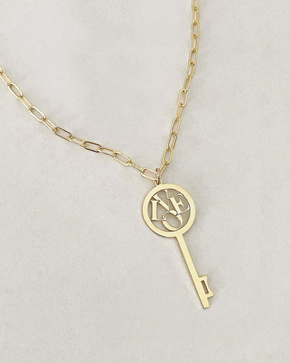 Alma Love Key Necklace