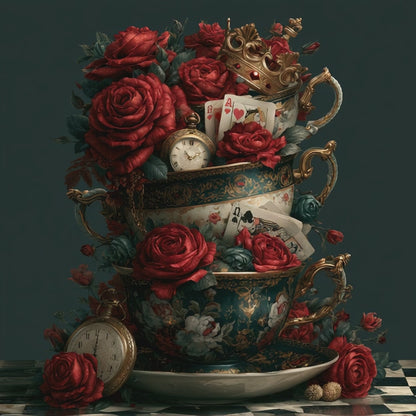 The Mad Queen’s Gallery Collection™ – Wonderland Collection (Set of 4 Gothic Fantasy Art Prints)