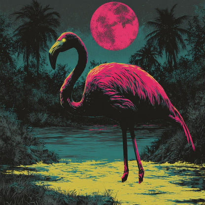 The Mad Queen’s Gallery Collection™ – Flamingo From Hell Collection (Set of 4 Gothic Fantasy Art Prints)