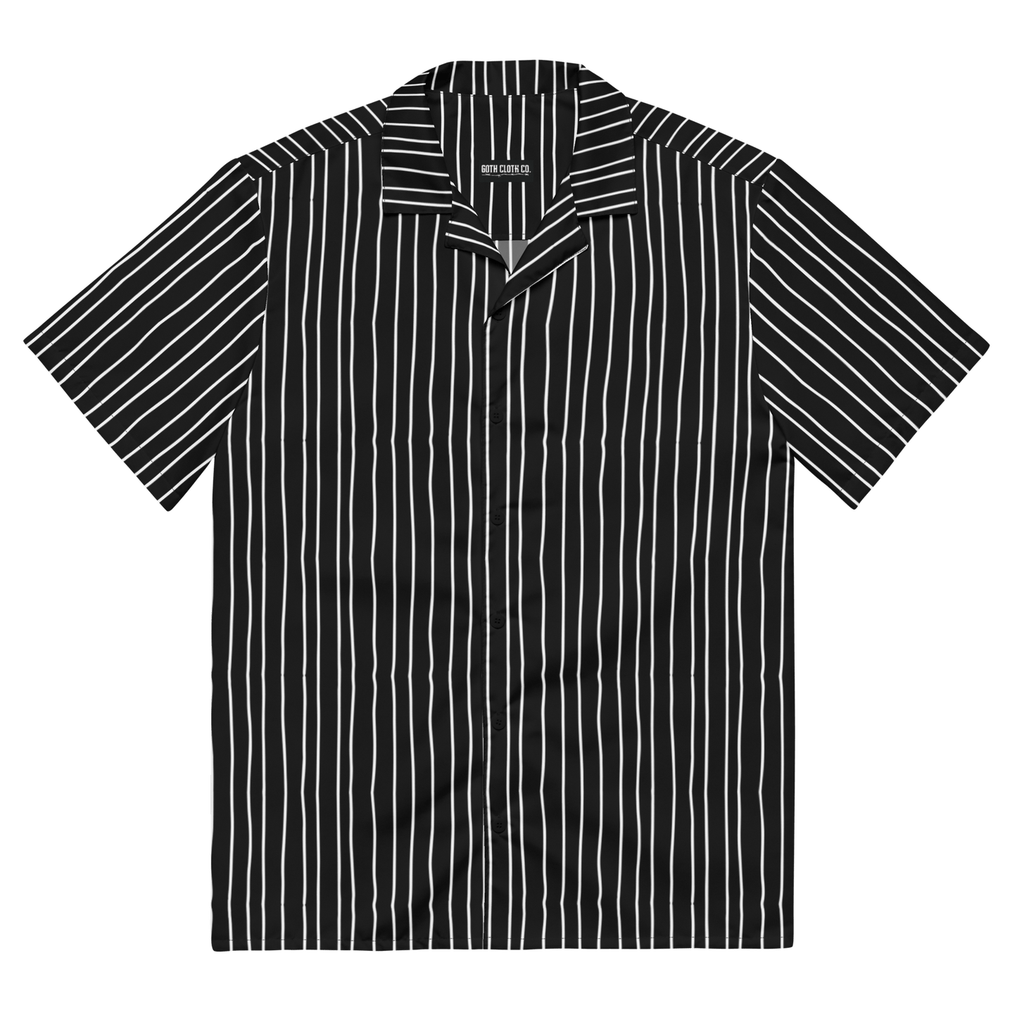 Pumpkin King Pinstripes Button-Up Shirt