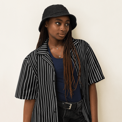 Pumpkin King Pinstripes Button-Up Shirt