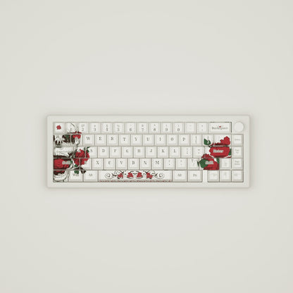 Skull & Roses Design Keycaps and Mechanical Keyboard