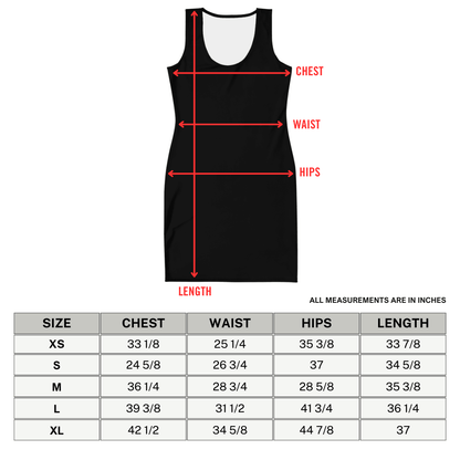 Fire Feline Bodycon Dress