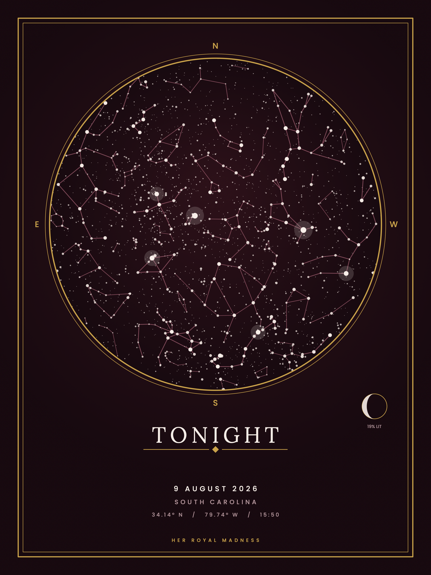 The Night It Happened — Make Your Own Star Map