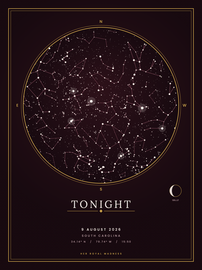 The Night It Happened — Make Your Own Star Map