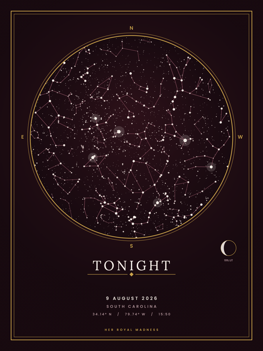 The Night It Happened — Make Your Own Star Map