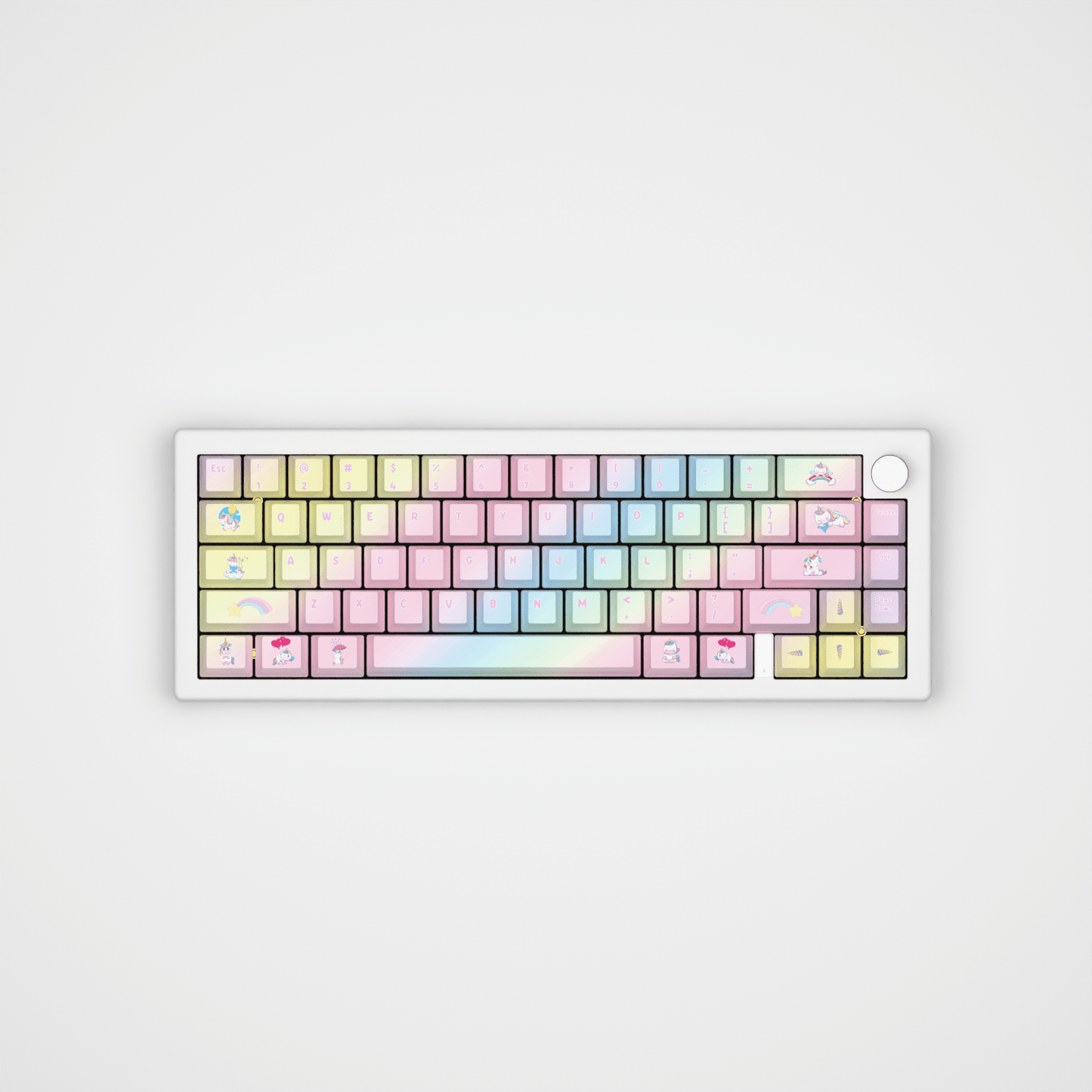 Unicorn Design Keycaps and Mechanical Keyboard