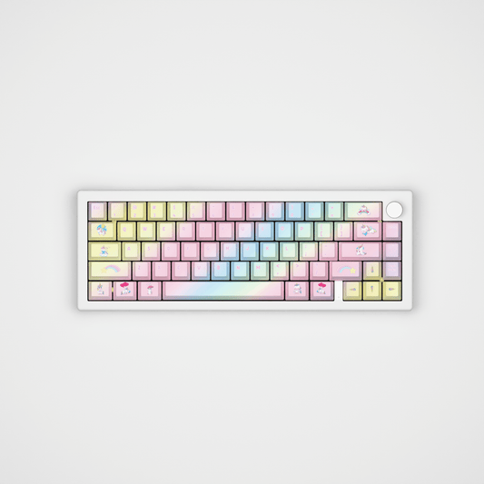Unicorn Design Keycaps and Mechanical Keyboard