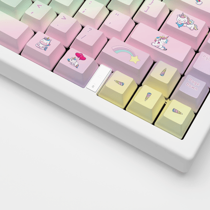 Unicorn Design Keycaps and Mechanical Keyboard